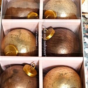 Cupcakes and cashmere Christmas ornaments antique RESERVED LISTING